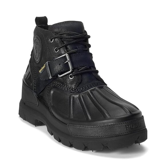 Polo Ralph Lauren Oslo Low Black Boots - Picture 1 of 8